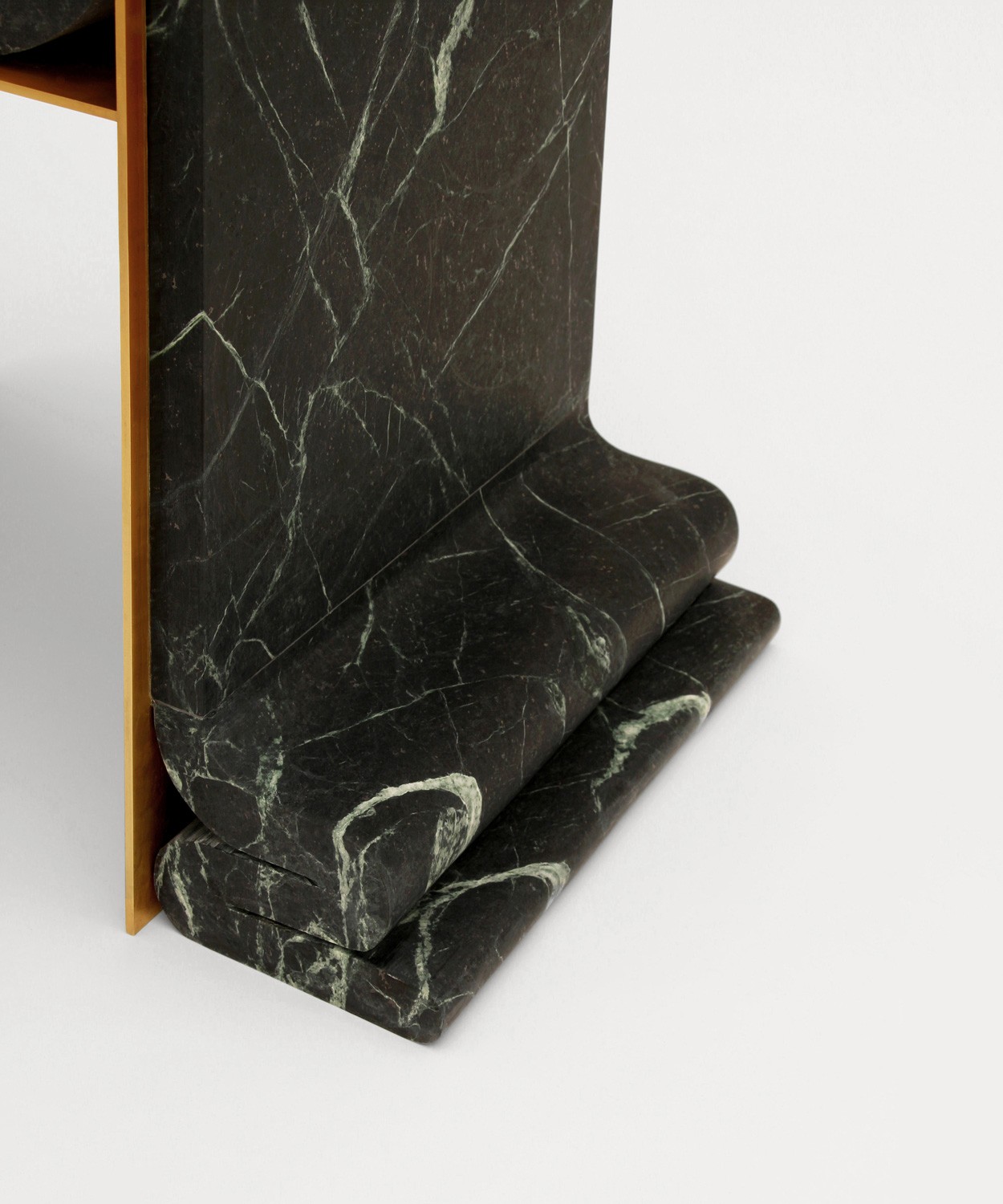 Bower Studios chair Melt Chair carved marble antique brass unique designer chair luxury contemporary design furniture gallery show exhibition one-of-a-kind